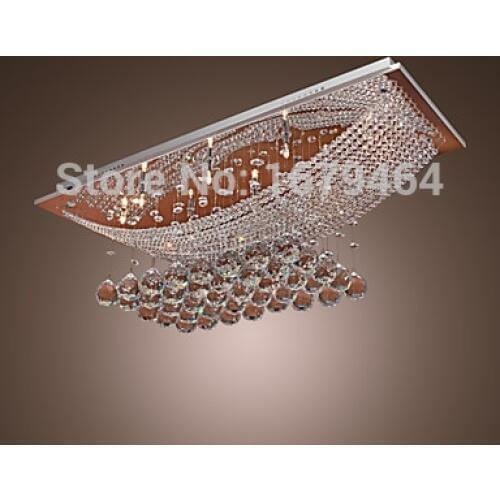 Free Shipping Chandelier Modern Luxury Crystal Bulb Included 8 Lights 110-240