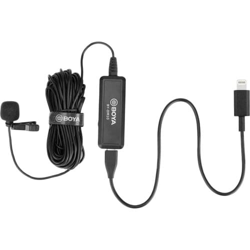 BOYA BY-DM10 Didital Lavalier Microphone for iOS Android MAC Windows Computer with Lightning USB Cable Vlog Record Youtube Video