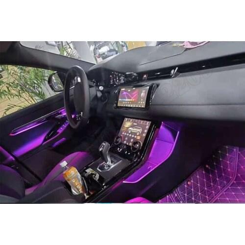 Auto For Range Rover Evoque 2020 Sreen Control 10 colors Decorative Ambient Light LED Atmosphere Lamp illuminated Strip