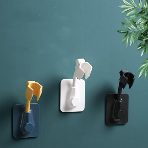 Punch-free Shower Bracket Shower Nozzle Bracket Multifunctional Seamless Hook Viscose Shower Rack Adjustable Direction Supplies