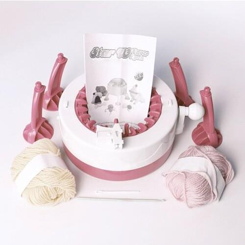 Kids Knitting Machine Toy DIY Hand Sewing Machine For Hats Scarves And Socks Developing Creativity Christmas New Year Gift SD