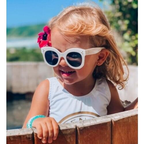Children Sunglasses Plastic Frame Square Sunglasses For Boys and Girls White/ Black/ Blue/ Brown/ Grey/ Orange