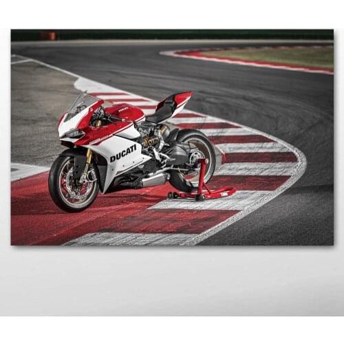 Ducati 1299 Panigale S Anniversario Superbike motorbike Canvas Posters and Prints Wall Art Painting For Living Room Decor