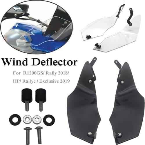 For BMW R1200GS/ Rally 2018 or R1200GS / HP/ Rallye / Exclusive 2019 Clear or Grey Windshield Windscreen Wind Deflector Screen