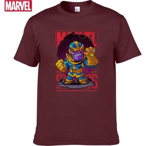 Marvel The Avengers Thanos T-shirt Comfortable Breathable 100% cotton Fashion clothes for teens Summer tshirts men t shirt #162