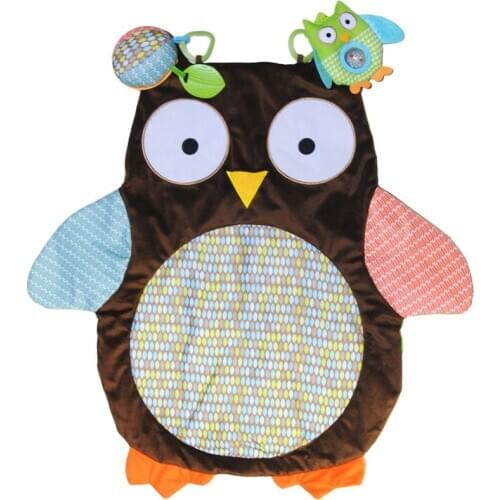 Baby Activity Crawling Play Mats Owl Animal Kids Game Blanket Soft Mat Children Room Game Carpet Safety Early Education Toys