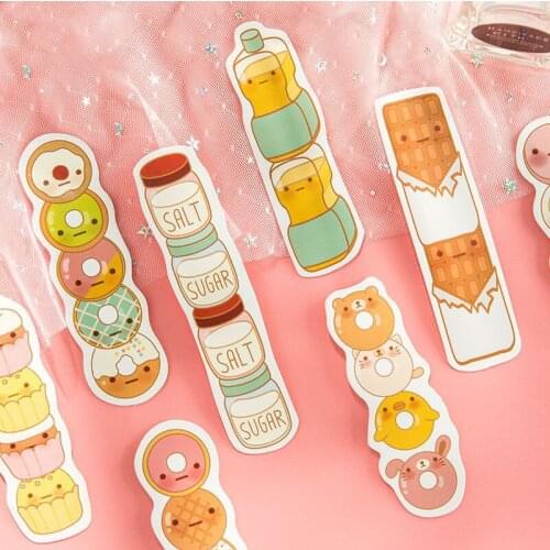 Multi-use 30 pcs Dessert together design Craft Paper Cards as bookmark tag gift Scrapbooking DIY message card