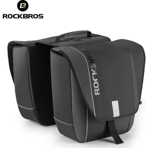ROCKBROS MTB Bicycle Carrier Bag Rear Rack Bike Trunk Bag Luggage Pannier Back Seat Double Side Cycling Durable Travel Bag
