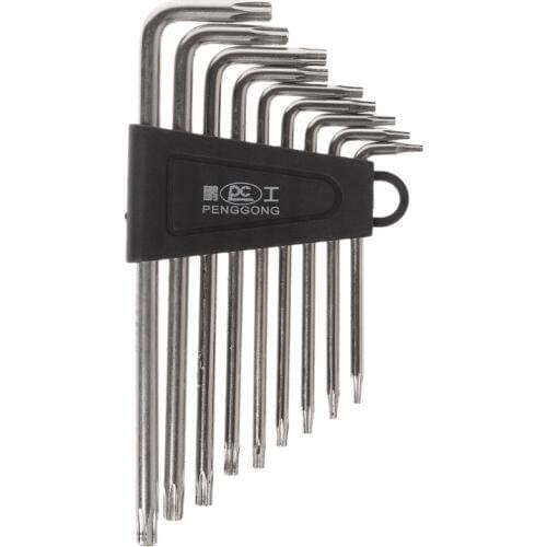9 Pcs Hex Key Wrench Sets Torx L Shape Repair Tool Screwdriver Tool Set Useful