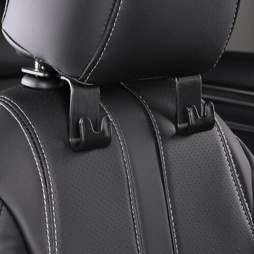 Set of 4 Car Back Seat Headrest Hook er,Uiversal for Handbag Purse Coat,Organizes Effectively