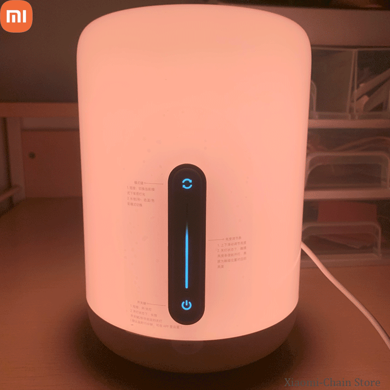 New Version Xiaomi Mijia Bedside Lamp 2 Smart Light voice control touch switch smart APP color adjustment For Apple Homekit Siri