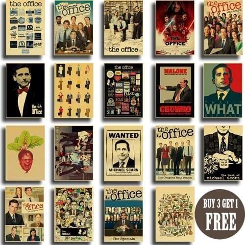 THE OFFICE TV SHOW Vinatge Posters Retro Art Wall Painting Good Quality Kraft Paper Prints Room Wall Picture