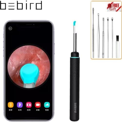 Original Bebird M9 Pro Smart Visual Earstick Otoscope 300W Pixel Endoscoop Mini Camera Ear Wax Removal With Magnetic Charge base