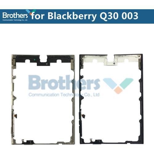 Front Bezel for Blackberry Q30 Mid Middle Frame Housing for Blackberry Q30 Front Frame Plate with Power Volume Flex Cable Top