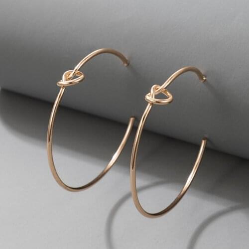 Simple Geometry Earrings Big Hoop Circle Oversized Exaggerated Metal Hoop Earrings for Daily Wear Punk Jewelry Aros Mujer Oreja