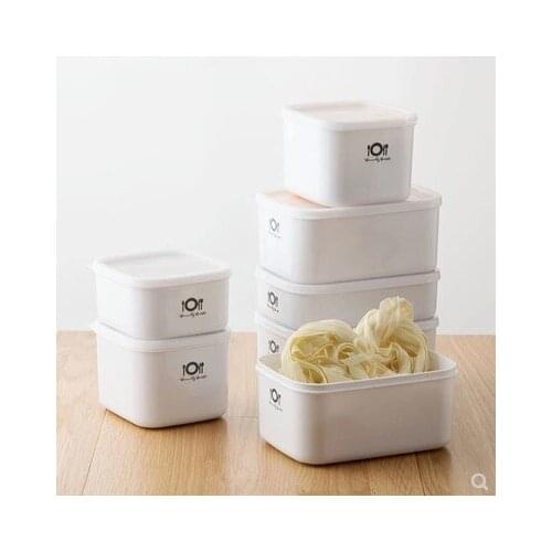 Rectangular small lunch box food storage box plastic refrigerator fruit crisper microwave oven lunch box