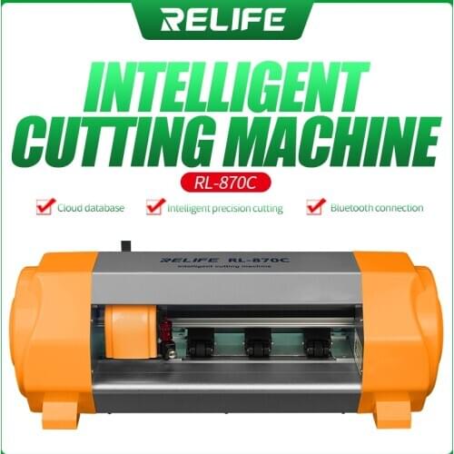 RL-870C RELIFE Auto Film Cutting Machine for Mobile Phone Tablet Front Glass Back Cover Protect Film Cut Tool for Iphone Ipad