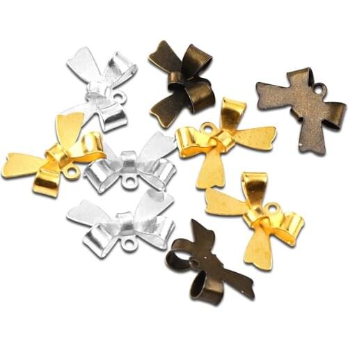 50Pcs 15x10mm Vintage Metal Butterfly Connectors Charm Pendant DIY Necklace Bracelet Connectors Jewelry Findings Accessories