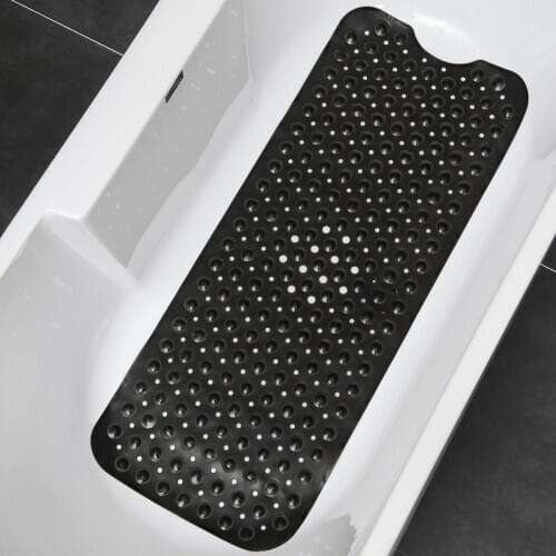 Extra Long Bath Mat Massage Safety Shower Bathtub Mats Non Slip Bathroom Floor Mat for Kids/Elderly /Disabled WJ817