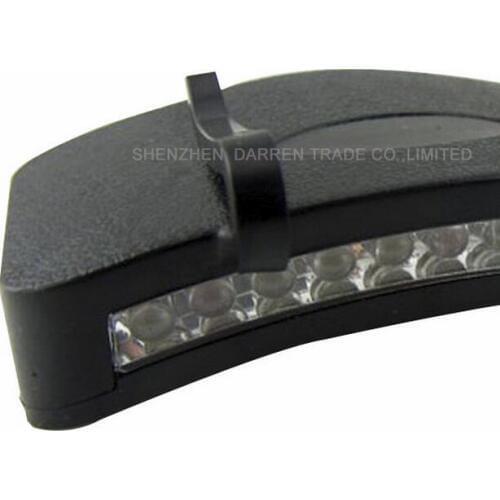 11 LED Clip-On Cap light White Light Lamp Cycling Hiking Camping Cap Light Night Fishing Repair Car Outdoor Caplights 20PCS