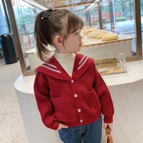 Girl Sweater Kids Baby Toddler Tops 2021 Cool Thicken Warm Winter Autumn Wool Knitting Cashmere Christmas Children Clothing