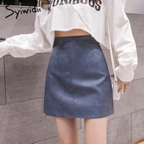Syiwidii Women's Leather Skirts