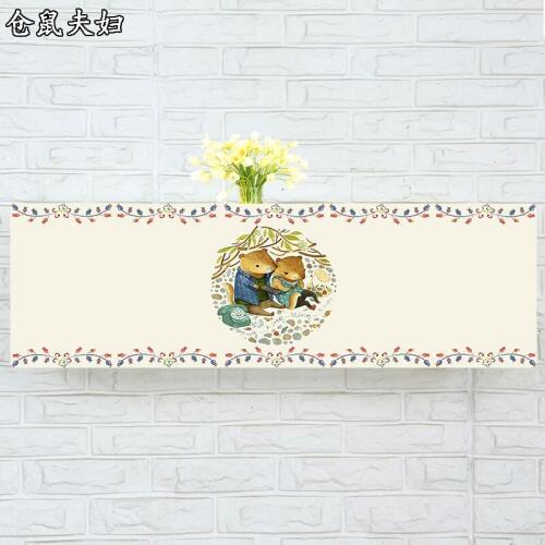 Indoor Air Conditioner Cover Wall Mounted Decorative Hood Embroidery 74 79 81 83 86 89 95 105 x 30 x 20cm Hamster