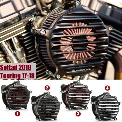 Nostalgia Venturi air intake for harley FLHX FLHR FLHT FLHXS CVO 107 114 117 engine air filter for softail2018 touring 2017-2020