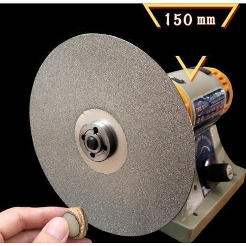 High Quality 6" Inner hole 12.7mm Lapidary Grinding Polishing Wheel Disk Grit 500/1200/3000 Diamond Coated Flat Lap Tool