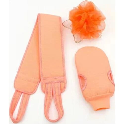 High quality latest bath gloves shower SPA exfoliating double-sided bath gloves full body clean scrub gloves