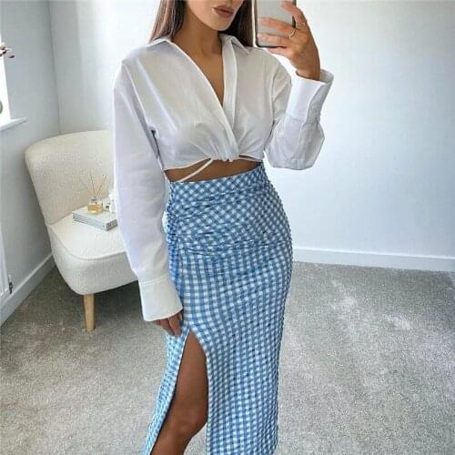 Zary Daisy High Waist Skirts For Women