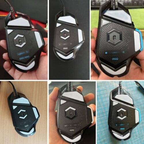1Set Mouse Skates Glide Feet Pads Mouse Feet Sticker for logitech G502 Mouse White Rounded Curved Edges Mouse Feet