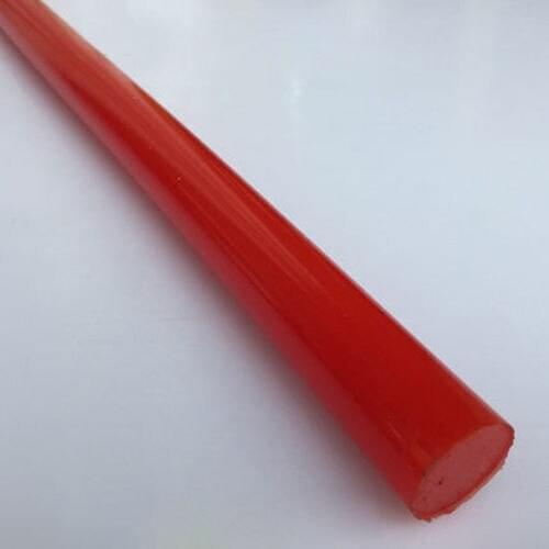 1Pcs Polyurethane Rubber Solid Rod Force Glue Sticks PU Rods Self-defense Stick Red