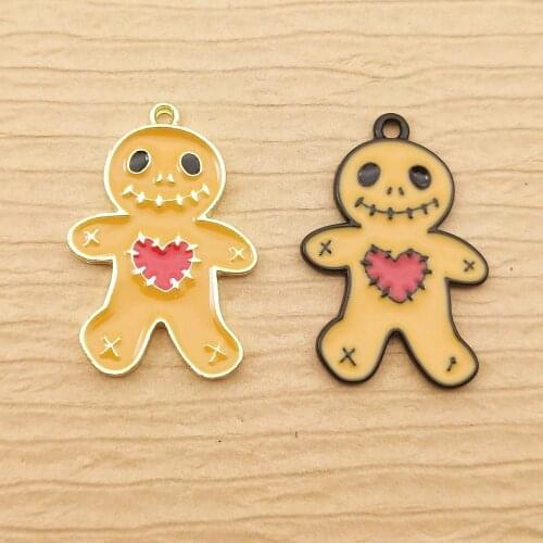 10pcs 17x27mm enamel halloween charm for jewelry making and crafting earring pendant bracelet necklace charm