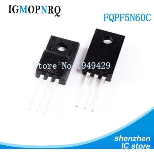 10PCS FQPF5N60C TO-220 5N60C 5N60 MOSFET 600V N-Ch Q-FET advance C-Series New