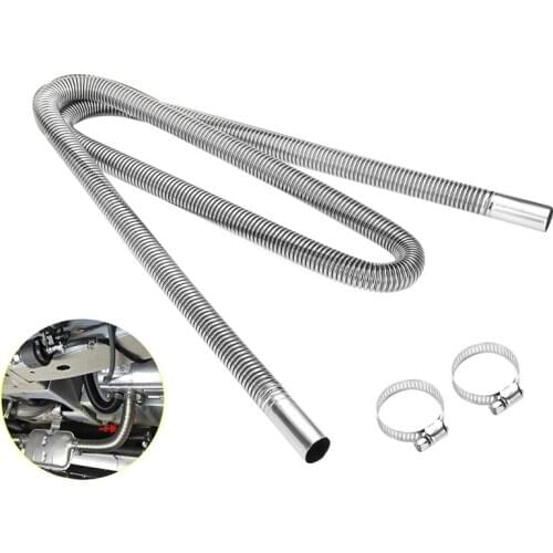 200cm Car Air Parking Heater Exhaust Pipe with 2 Clamps Fuel Tank Exhaust Pipe Hose Tube for crude oil-Heater