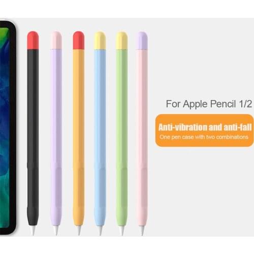 For Apple Pencil 2 1st 2nd Case Tablet Touch Stylus Pen Protective Cove Pencil caser Pouch Portable Soft Silicone Case