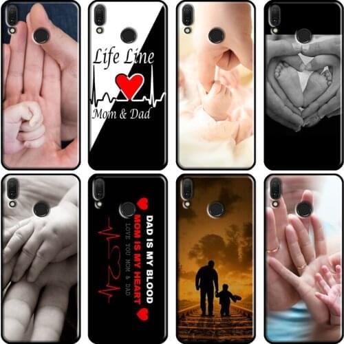 Mom Dad Baby Family Soft For Huawei Y5P Y6P Y7A 2020 Y3 II Y5 Y6 Y9 Y7 Prime 2018 2017 2019 Nova 3i 5T Case