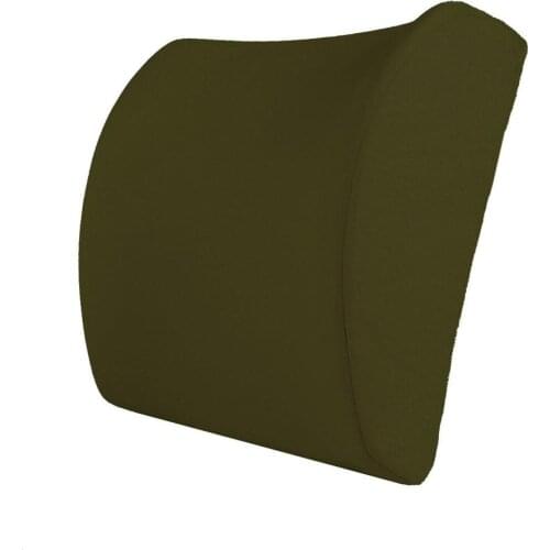 Custog Memory Foam Pillow Seat Cushion Waist Support Back Cushion For Office Chair Orthopedic Health Care Pad Military Green