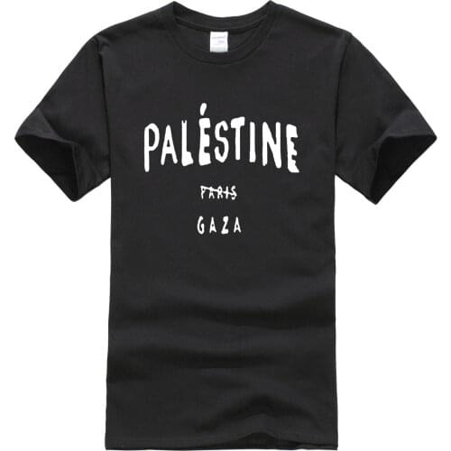 T-shirt 2019 summer printed Palestine Paris Gaza funny fashion mens T-shirts hip hop sportwear jersey t shirt men homme top