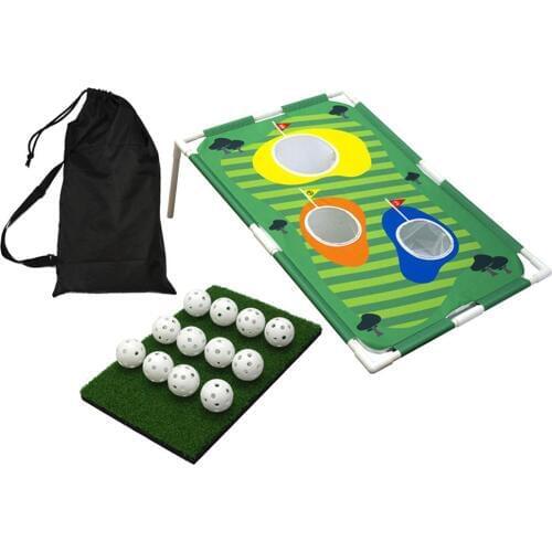 Golf Cornhole Game Golf Practice Net Training Aid Golfing Target Net For Indoor Outdoor Practice Training Entertainment Games