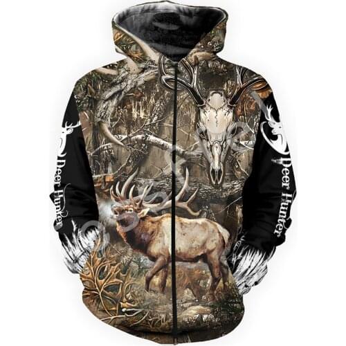 Animal Hunter Legend camo 3D Printed Hoodie/Sweatshirt/Jacket/Mens Womens HIP HOP fit colorful Harajuku Drop shipping