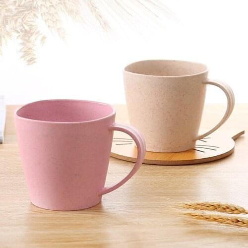 Creative Plastic Tooth Cup Couple Brushing Mouthwash Cup Tooth Cylinder Imitation Wheat Straw 301-450ml Tooth Brushing Cup