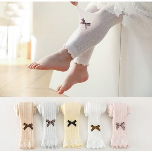 New arrival girls leggings summer children clothing kids pants thin fashion casual breathable cute bow Toddler baby leggings