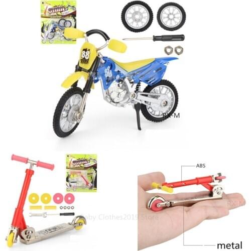 Metal Alloy Finger Scooter Mini Scooter Two Wheel Scooter Childrens Educational Toys Finger Scooter Bike Finger motorcycle Gift