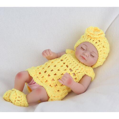 Soft Silicone Vinyl 30cm Reborn Baby Girl Doll Appease Lifelike Babies play house toy for Childrens Christmas Birthday Gift