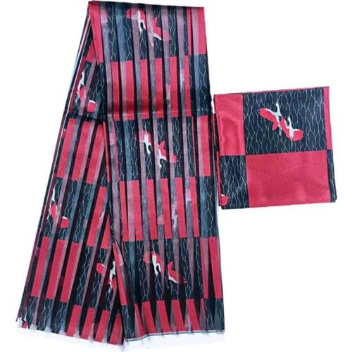 New satin silk fabric digital printed african fabric for dress Organza silk fabric 2019 High quality silk fabric ankara fabric