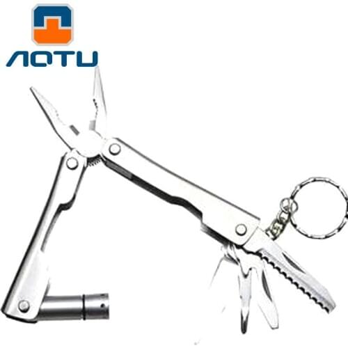 NEW 2020 Outdoor survival gear Stainless steel multi-function pliers with LED lamp with a screwdriver Multi Tools