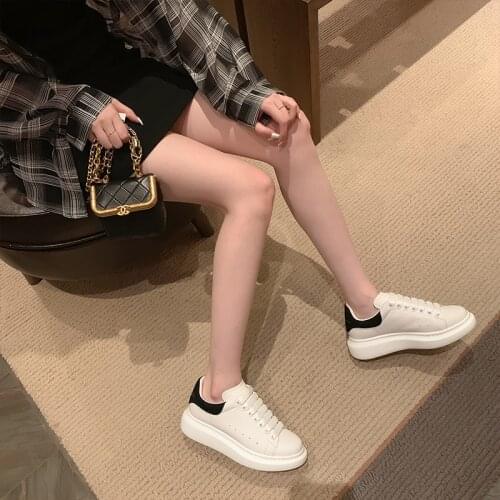 Shoes vulcanized shoes high-quality leather shoes sports casual shoes white shoes men and women couples 34 size 44 womens shoes