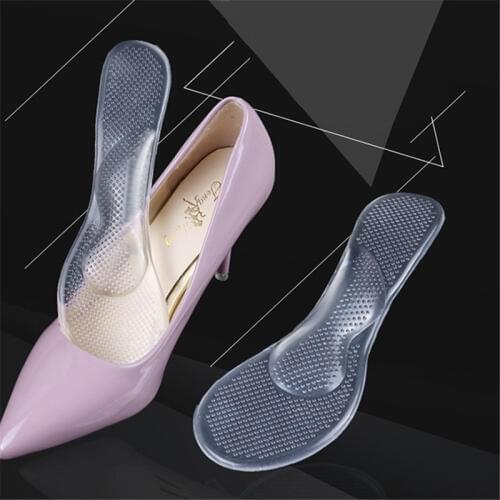 Women Silicone Foot Care Tools Insoles With Arch Support And Cushion Orthotic Orthopedic High Heel Shoes Inserts Pad 1Pair